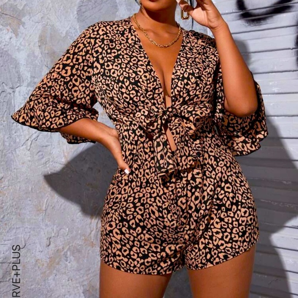 Tie Front Romper